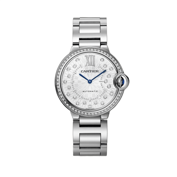 Cartier Ballon Bleu Medium ref. W4BB0036 silver dial steel case steel bracelet 36mm