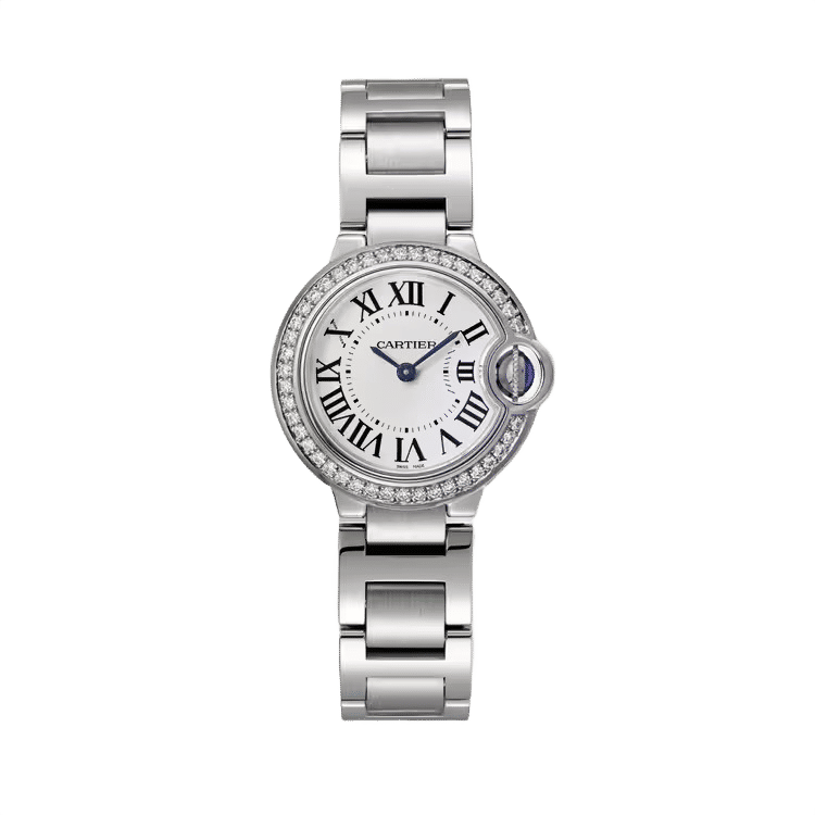 Cartier Ballon Bleu Small ref. W4BB0030 white dial steel case steel bracelet 28mm