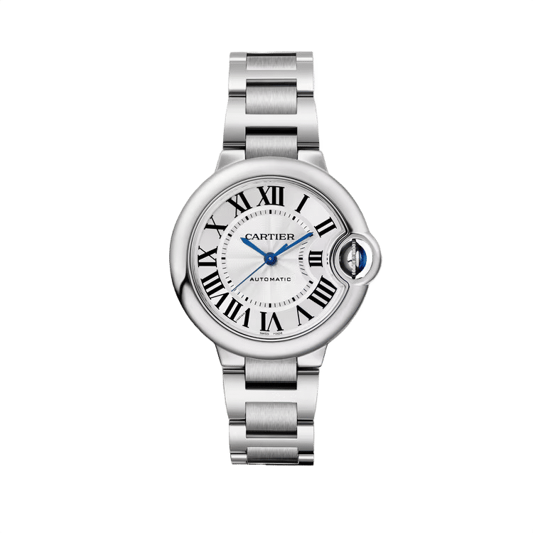 Cartier Ballon Bleu Small ref. WSBB0044 silver dial steel case steel bracelet 33mm