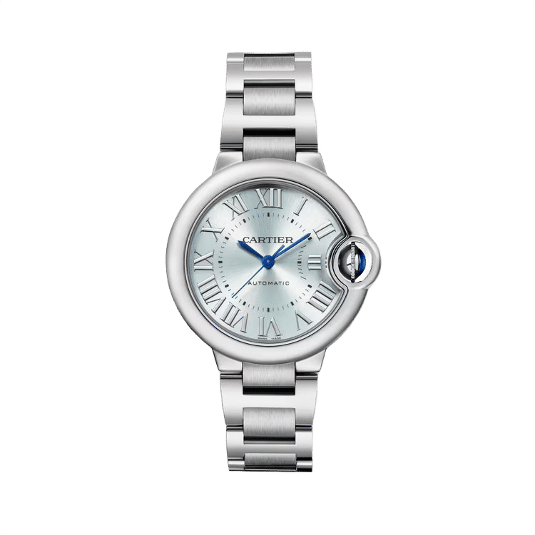 Cartier Ballon Bleu Small ref. WSBB0062 blue dial steel case steel bracelet 33mm