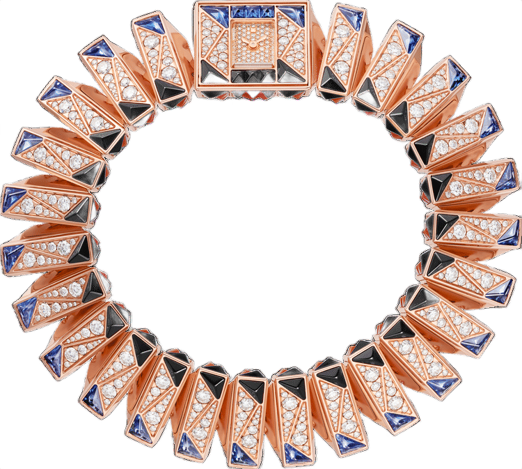 Cartier Cartier Libre ref. HPI01568 diamond pave dial rose gold case rose gold bracelet 20.32mm