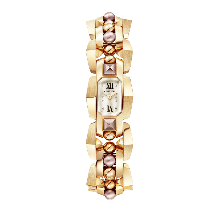 Cartier Clash [Un]Limited ref. WGMB0002 white dial yellow gold case yellow gold bracelet 32.8mm