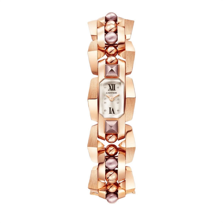 Cartier Clash [Un]Limited ref. WGMB0003 white dial rose gold case rose gold bracelet 32.8mm