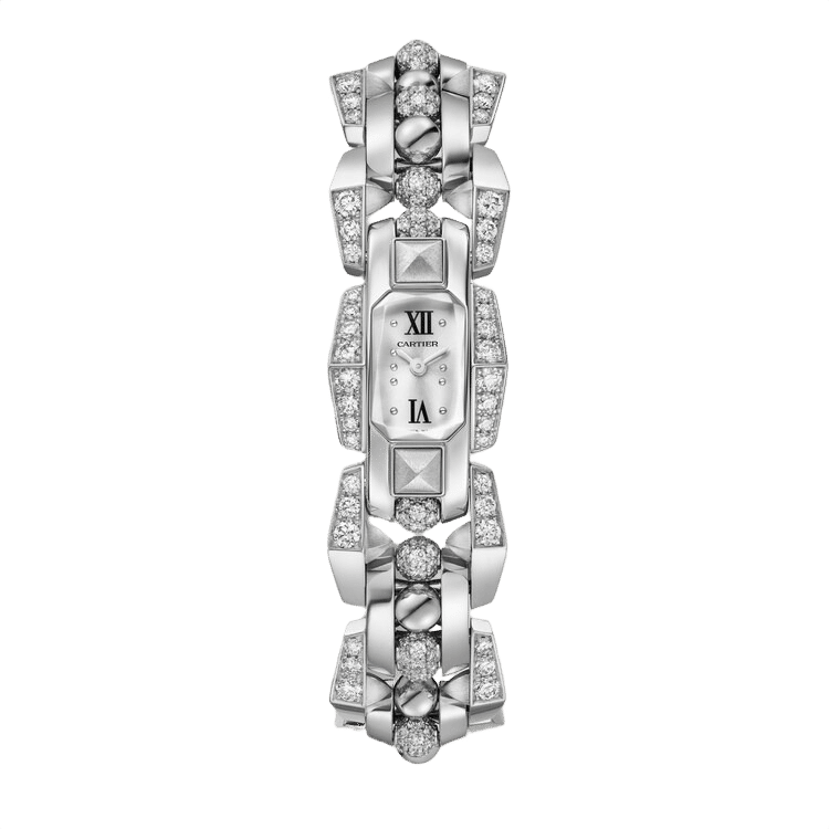 Cartier Clash [Un]Limited ref. WJMB0002 silver dial white gold case white gold bracelet 32.7mm