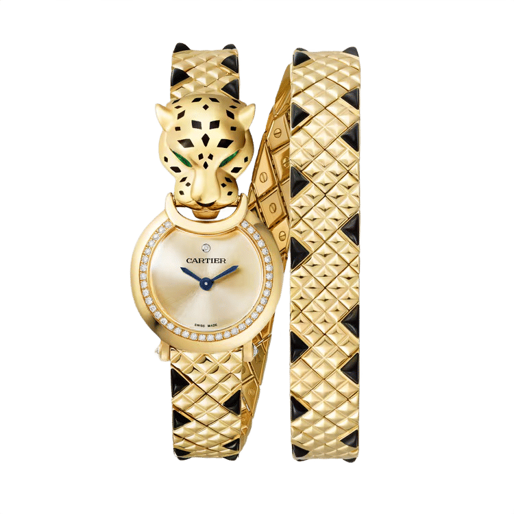Cartier La Panthère ref. HPI01382 gold dial yellow gold case yellow gold bracelet 23.6mm