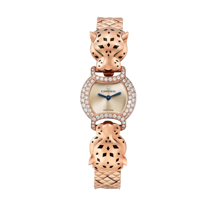 Cartier La Panthère ref. HPI01442 gold dial rose gold case rose gold bracelet 22.2mm