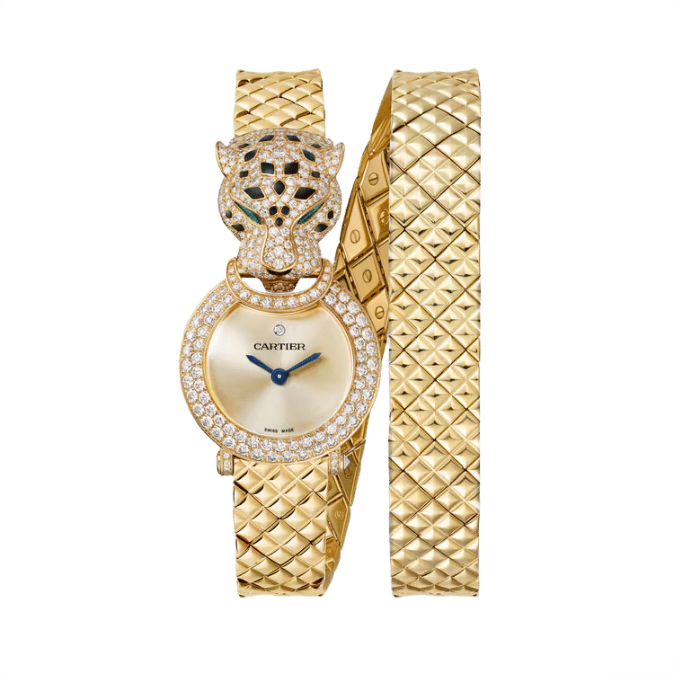Cartier La Panthère ref. HPI01511 gold dial yellow gold case yellow gold bracelet 23.6mm