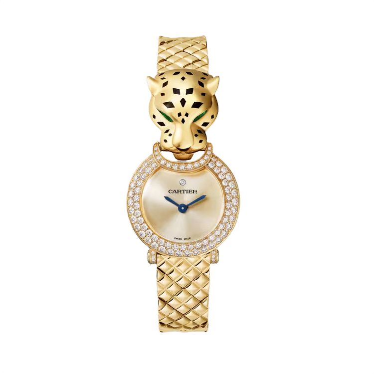 Cartier La Panthère ref. HPI01526 gold dial yellow gold case yellow gold bracelet 23.6mm