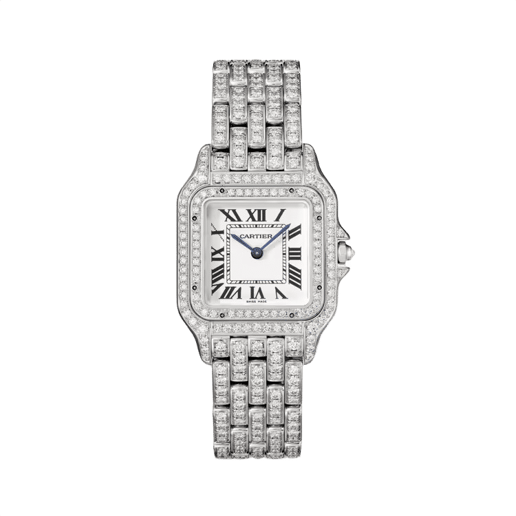 Cartier Panthère Medium ref. HPI01130 white dial white gold case white gold bracelet 29mm