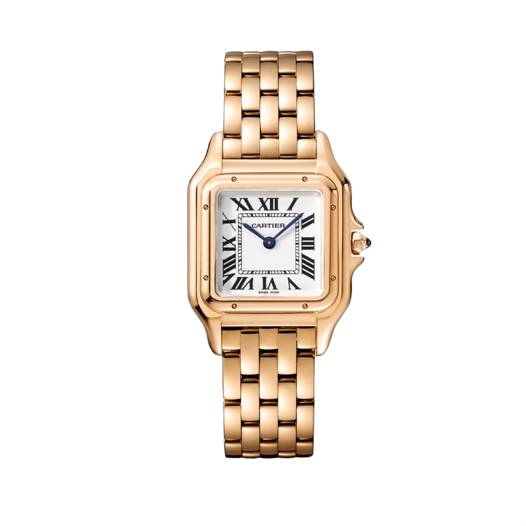 Cartier Panthère Medium ref. WGPN0007 white dial rose gold case rose gold bracelet 37mm