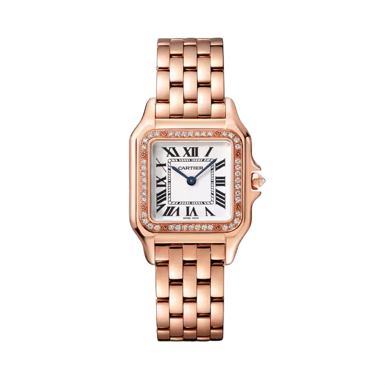 Cartier Panthère Medium ref. WJPN0009 white dial rose gold case rose gold bracelet 36mm