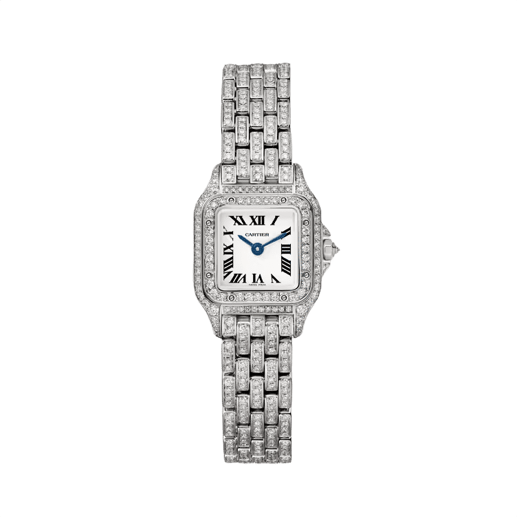Cartier Panthère Mini ref. HPI01325 white dial white gold case white gold bracelet 20mm