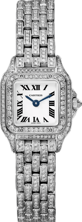 Cartier Panthère Mini ref. HPI01641 white dial white gold case white gold bracelet 20mm