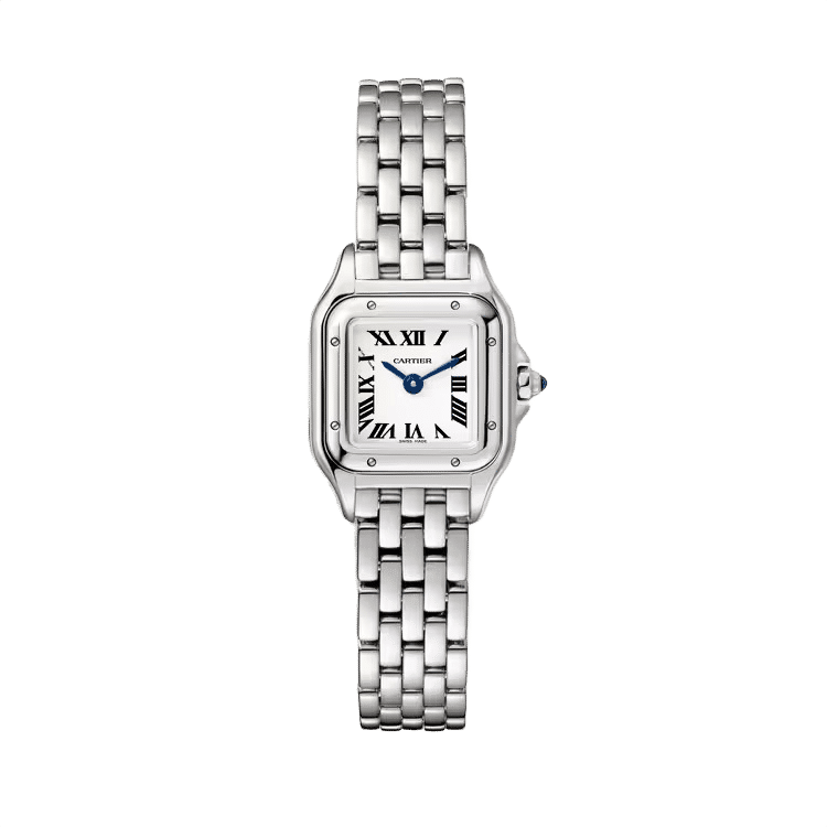 Cartier Panthère Mini ref. WSPN0012 white dial steel case steel bracelet 19mm
