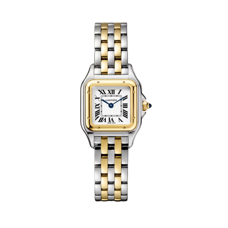 Cartier Panthère Small ref. W2PN0013 white dial steel case two-tone bracelet 30mm