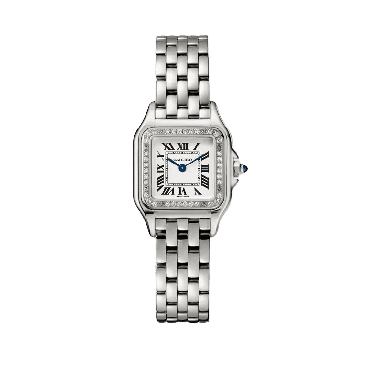 Cartier Panthère Small ref. W4PN0007 white dial steel case steel bracelet 30mm