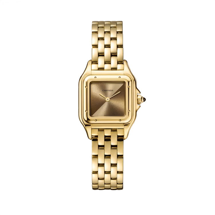 Cartier Panthère Small ref. WGPN0031 chocolate dial yellow gold case yellow gold bracelet 30mm