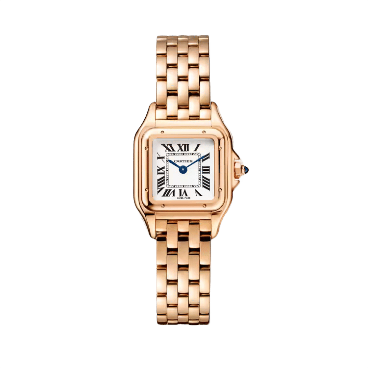 Cartier Panthère Small ref. WGPN0040 white dial rose gold case rose gold bracelet 30mm