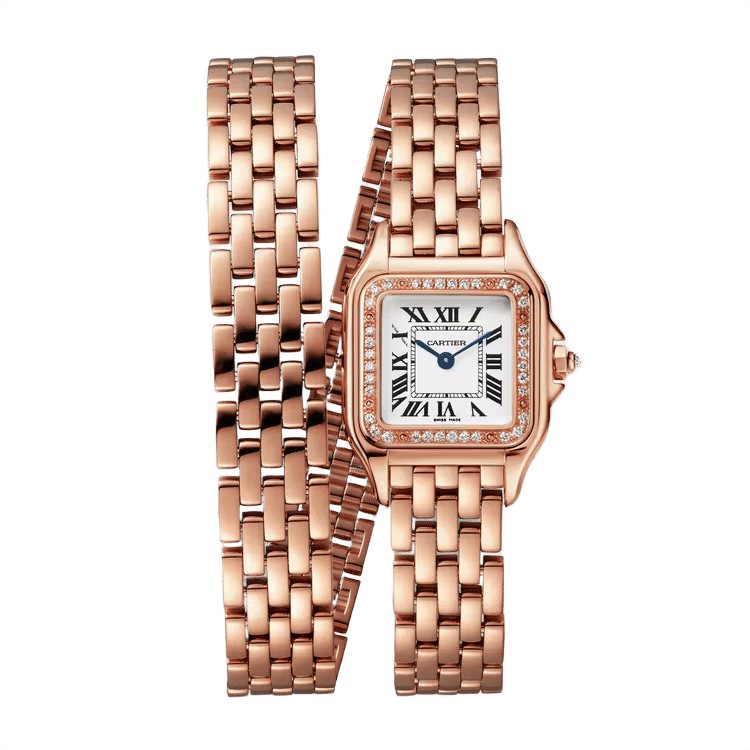 Cartier Panthère Small ref. WJPN0051 white dial rose gold case rose gold bracelet 30mm