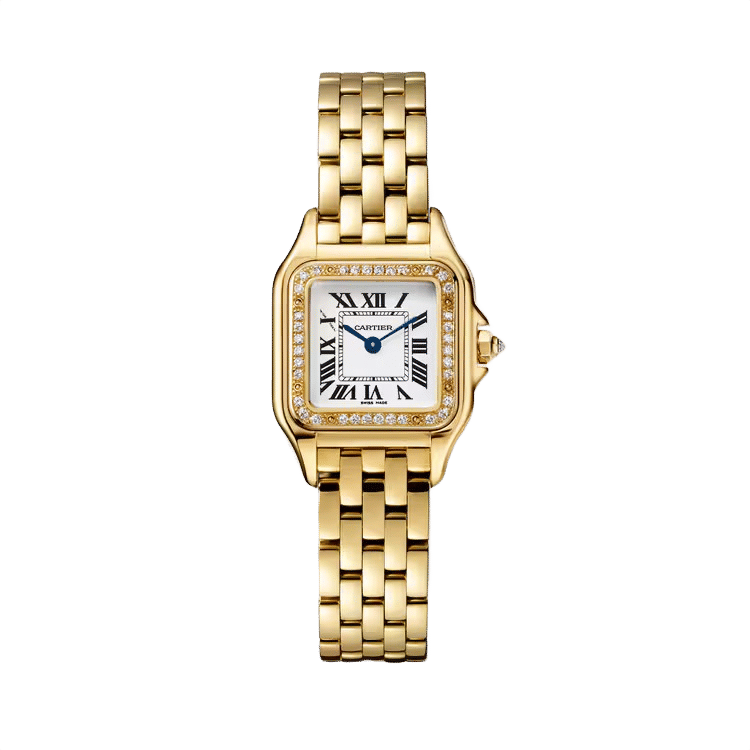 Cartier Panthère Small ref. WJPN0067 white dial yellow gold case yellow gold bracelet 30mm