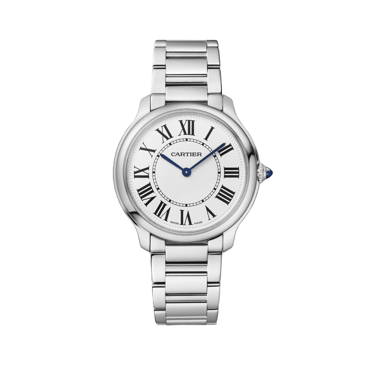 Cartier Ronde Must ref. WSRN0034 white dial steel case steel bracelet 36mm