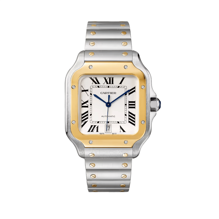 Cartier Santos De Cartier ref. W2SA0009 white dial steel case steel bracelet 39.8mm