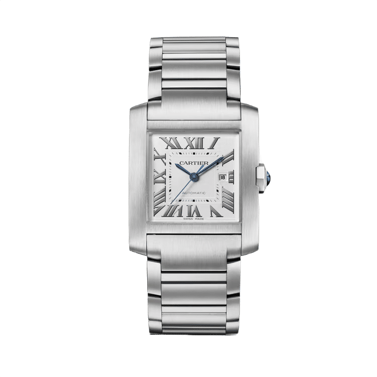 Cartier Tank Française ref. WSTA0067 silver dial steel case steel bracelet 30.5mm