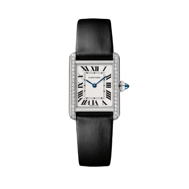 Cartier Tank Must ref. W4TA0016 white dial steel case calf skin bracelet 22mm