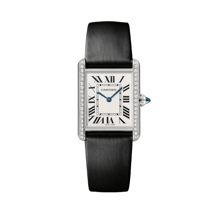 Cartier Tank Must ref. W4TA0017 white dial steel case calf skin bracelet 25.5mm