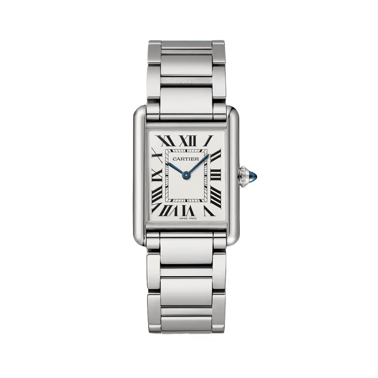 Cartier Tank Must ref. WSTA0052 white dial steel case steel bracelet 25.5mm