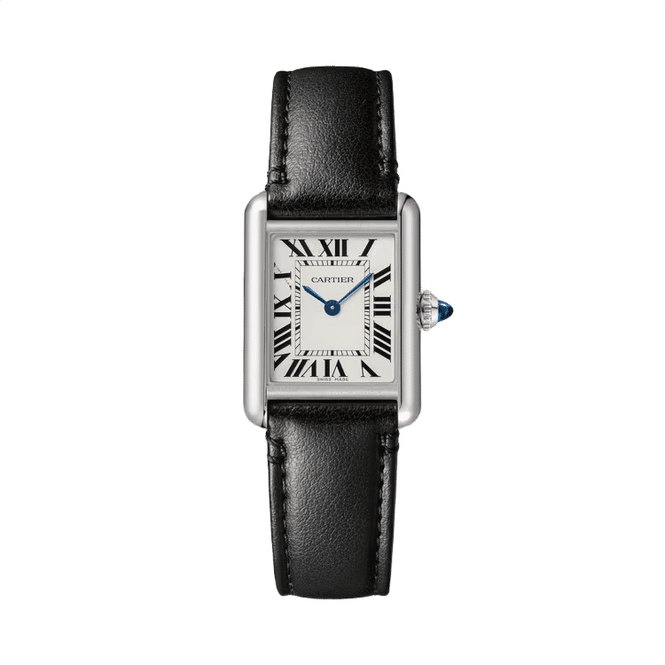 Cartier Tank Must ref. WSTA0060 white dial steel case leather bracelet 22mm
