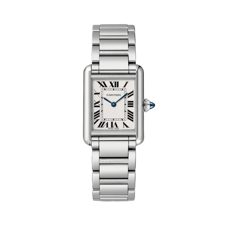 Cartier Tank Must ref. WSTA0107 white dial steel case steel bracelet 22mm