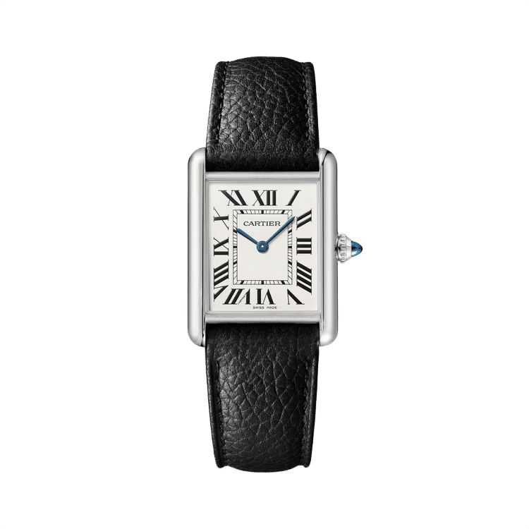 Cartier Tank Must ref. WSTA0109 white dial steel case leather bracelet 25.5mm
