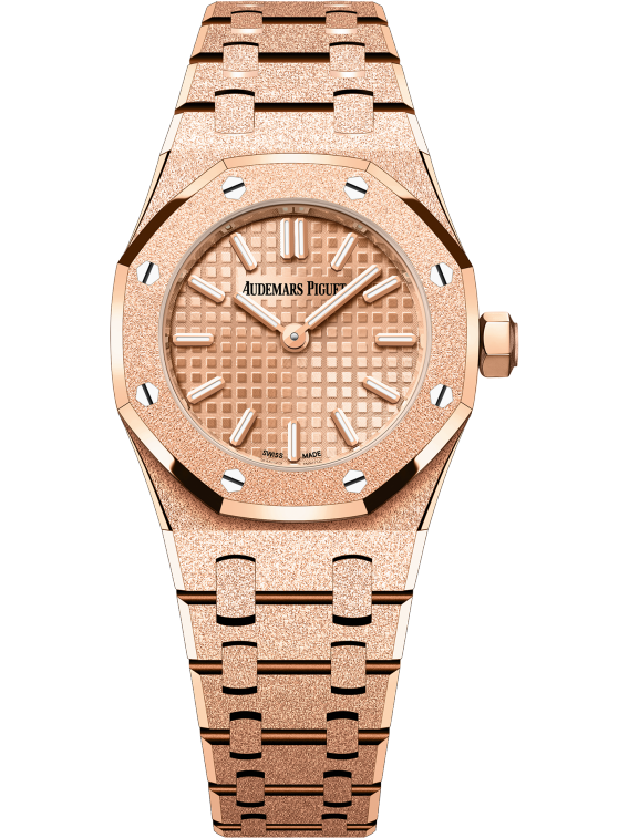 Audemars Piguet Royal Oak, 67630OR, Pink dial, Rose Gold case, Rose Gold bracelet, 23mm